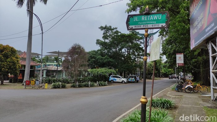 Jalan Retawu yang disebut sebagai lokasi kejadian.