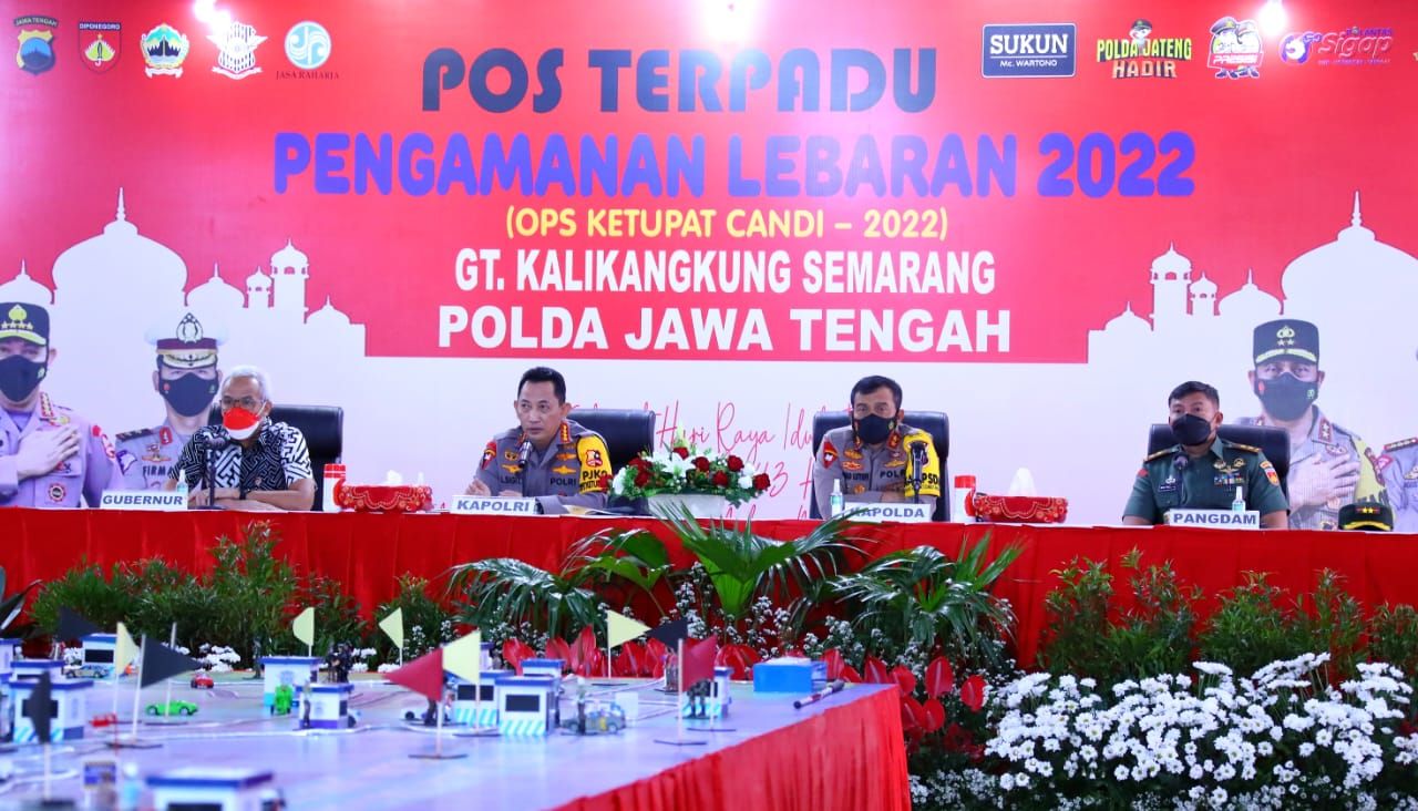 Kapolri Jenderal Listyo Sigit meninjau GT Kalikangkung