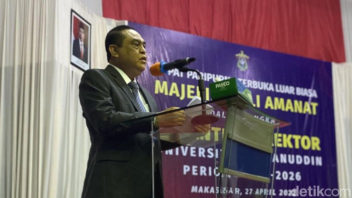 Ketua Majelis Wali Amanat (MWA) Universitas Hasanuddin (Unhas) Komjen Pol (purn) Dr. H. Syafruddin.