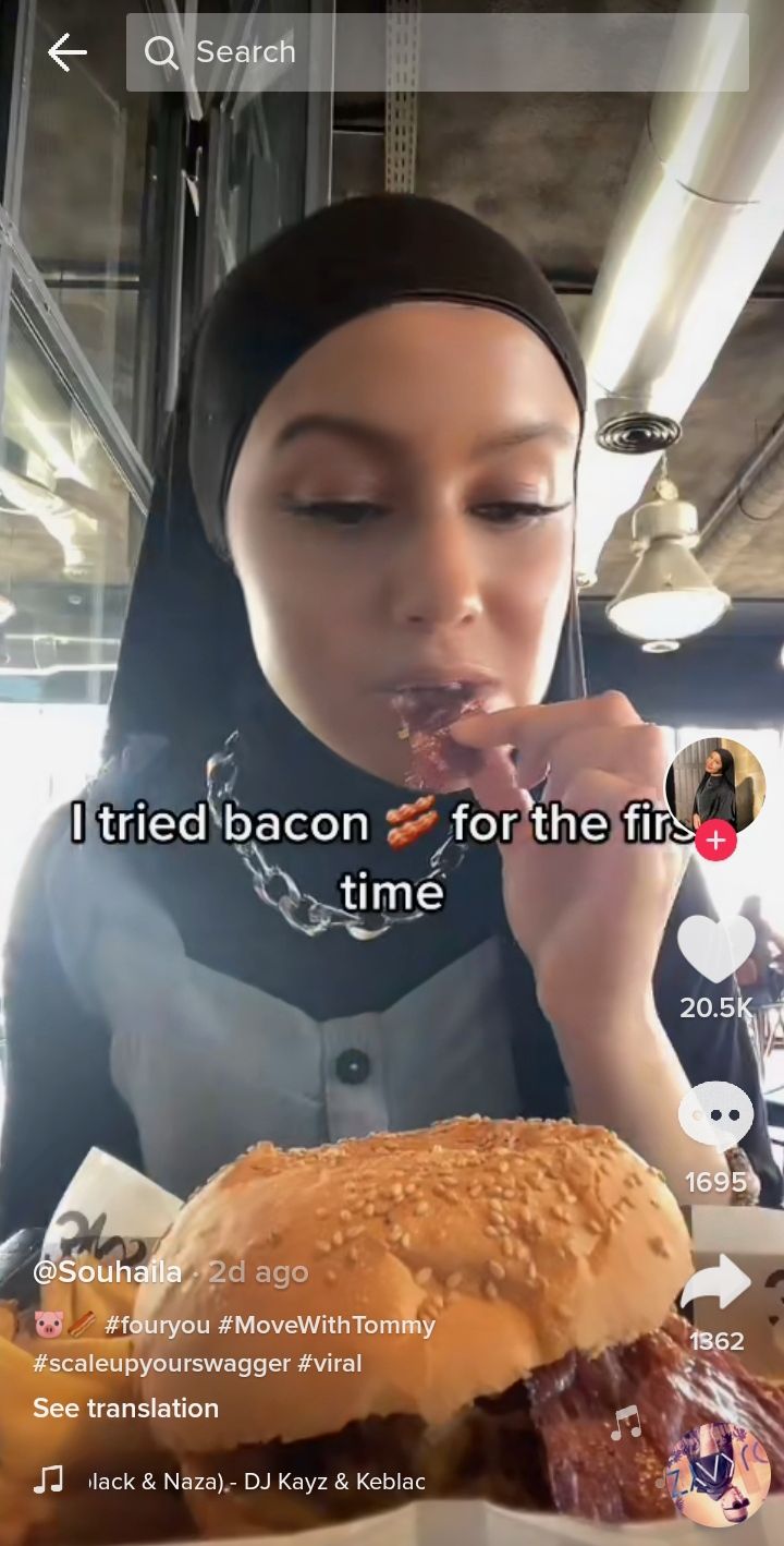 Wanita Muslim Ini Nekat Cicip Bacon Babi, Begini Komentarnya