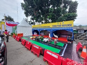 Posko Mudik Padalarang Bikin Betah!  Ada Tempat Pijat-Area Main Anak