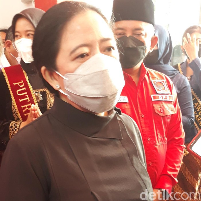 Puan Maharani di Karanganyar, Rabu (27/4/2022).