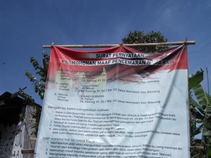 Viral Baliho Permintaan Maaf karena Tuduh Tetangga Pelihara Tuyul