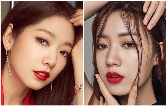 Bak adik kakak, Park Shin Hye dan Ryu Hwa Young semakin terlihat mirip karena gaya makeup yang serupa. Namun Park Shin Hye lebih dulu menikah dengan kekasihnya, Choi Tae Joon. Foto: dok. Instagram