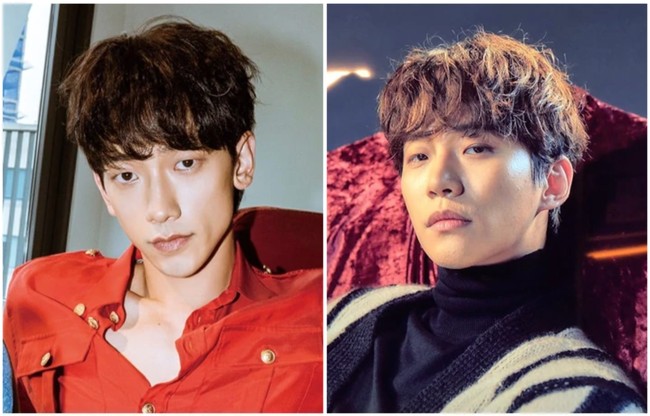 Dua artis Korea ini mengawali kariernya sebagai penyanyi hingga menjajal dunia akting. Rain dikenal sebagai solois, sementara ‘kembarannya’ Lee Jun Ho adalah vokalis utama grup 2PM. Foto: dok. Instagram