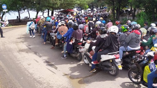 Arus mudik dari Bali ke Jawa melalui Pelabuhan Gilimanuk mulai ada peningkatan drastis