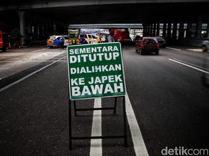 Tol Layang MBZ Arah Cikampek Ditutup Sementara
