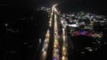 Foto Udara Tol Cikopo-Palimanan Malam Ini