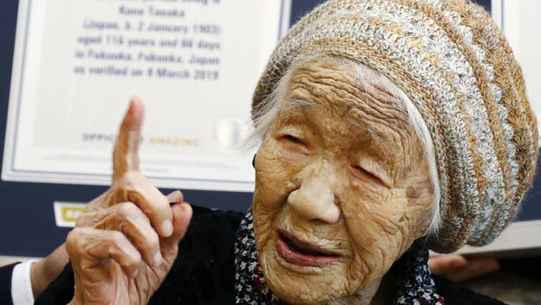 Kane Tanaka, manusia tertua di dunia, meninggal dunia pada 19 Apri 2022.