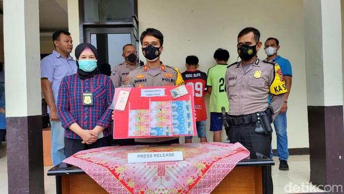 Konpers kasus uang palsu di Bogor (Dok istimewa)