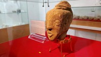 Patung itu akan dipajang di Museum Istana Pasha di Gaza dalam beberapa hari ke depan.  (dok BBC)