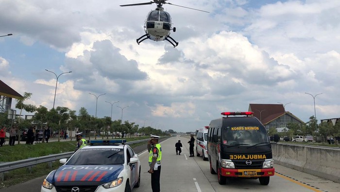 Polda Lampung siagakan helikopter di Jalan Tol Trans Sumatera