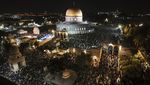 Potret Para Pencari Lailatul Qadar di Kompleks Al-Aqsa Palestina