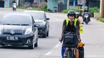 Bukan Kaleng-kaleng, Pria Ini Gowes Mudik Jakarta-Palembang Sendirian