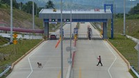 Sementara itu, ada pemandangan menarik di area sekitar tol yang resmi beroperasi tersebut. Selain mobil, seekor kambing terlihat memasuki kawasan gerbang jalan Tol igli-Banda Aceh Seksi 2 (Seulimum-Jantho). Petugas kemudian mengusir kambing tersebut.