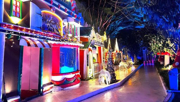 Suasana di objek wisata Lembang Wonderland.