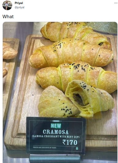 Cramosa, paduan croissant dan samosa