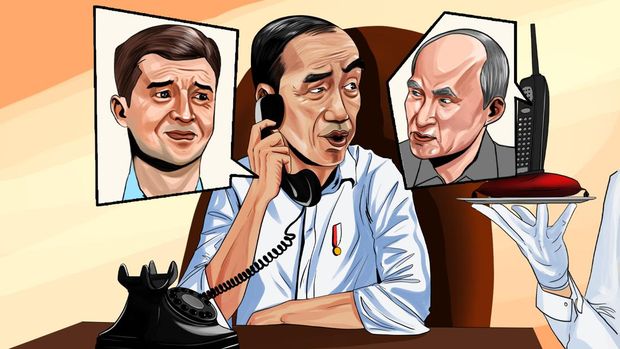 INFOGRAFIS, Jokowi Ditelpon Putin Setelah Komunikasi dengan Zelensky