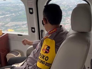Kapolri Pantau Situasi Arus Mudik Lebaran Terkini Via Helikopter
