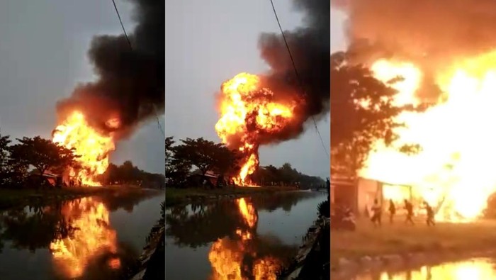 Kebakaran di Grobogan, Jumat (29/4/2022) pukul 06.00 WIB