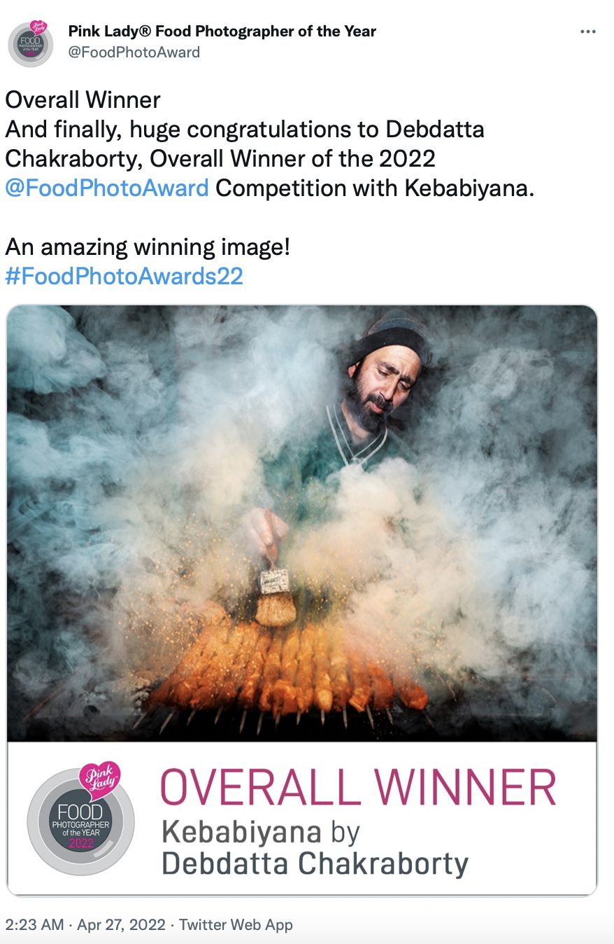 Keren! Foto Penjual Kebab Ini Menang Penghargaan Fotografi Internasional