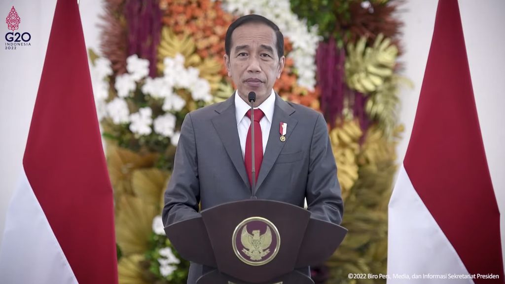 Pernyataan Presiden RI sebagai Presidensi G20, Istana Bogor, 29 April 2022