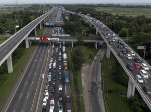 Pagi Ini Contraflow Diberlakukan dari KM 47 Japek hingga KM 70 GT Cikatama