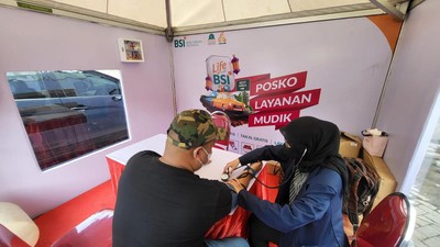 Posko Layanan Mudik BSI, Bisa Cek Kesehatan Gratis hingga Bayar Zakat