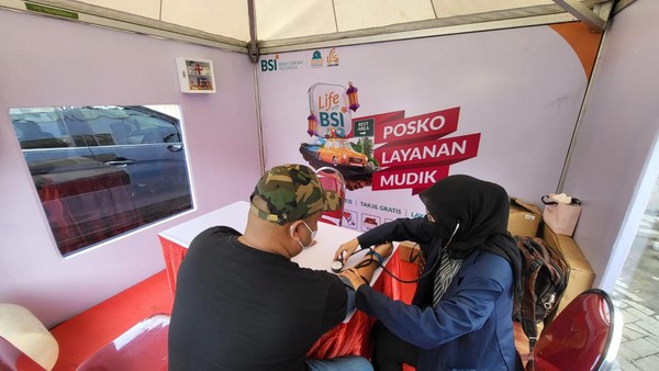 Posko Layanan Mudik BSI, Bisa Cek Kesehatan Gratis hingga Bayar Zakat