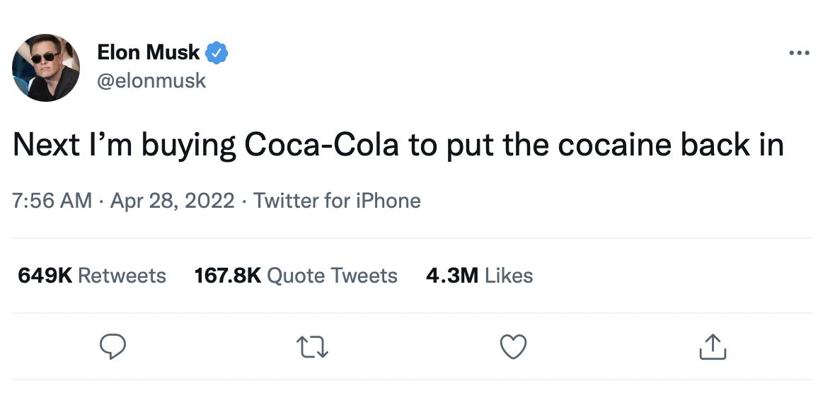 Setelah Twitter, Elon Musk Ingin Beli Coca-Cola dan McDonald's