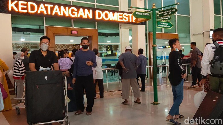 Suasa arus mudik Lebaran di Bandara Adi Soemarmo Solo Suasa arus mudik Lebaran di Bandara Adi Soemarmo Solo, Jumat (29/4/2022)