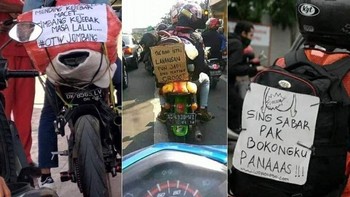 Setuju, lebih mending kejebak macet dibandingkan masa lalu. Foto: (Twitter).