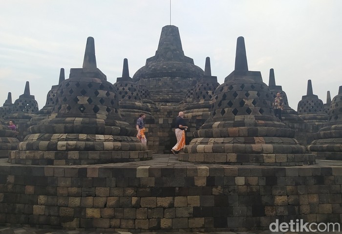 Candi Borobudur, Magelang, Sabtu (30/4/2022).