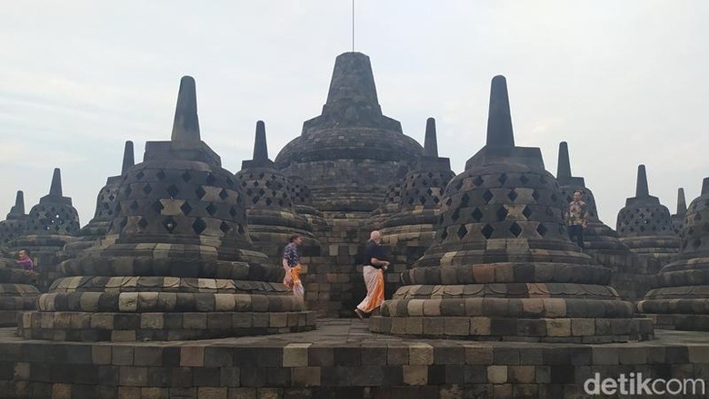 Candi Borobudur, Magelang, Sabtu (30/4/2022). Candi Borobudur, Magelang, Sabtu (30/4/2022).