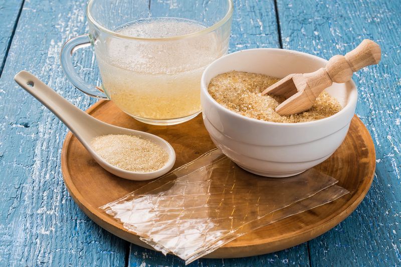 Gelatin bubuk dan lembaran Gelatin bubuk dan lembaran