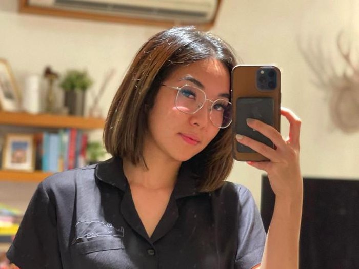 Gaya baru rambut Gisel.