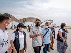 Sambut Libur Lebaran, Sandiaga Uno Tinjau Kesiapan Prokes di Ancol