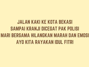 20 Pantun Idul Fitri 2022 yang Lucu sampai Penuh Makna
