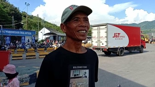 Kisah pemudik asal Jember berangkat dari Sumbawa pakai sepeda Motor, Jumat (29/4/2022).