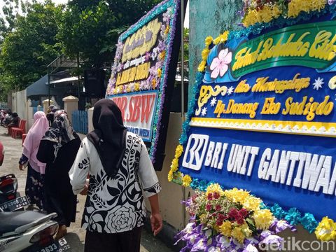 Rumah duka almarhum Danang Eko. Terkait berita Puskesmas tolak peminjaman ambulans di Klaten, Sabtu (30/4/2022).
