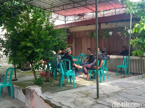 Rumah duka Danang Eko (47) di Desa Jabung, Kecamatan Gantiwarno, Sabtu (30/4/2022).