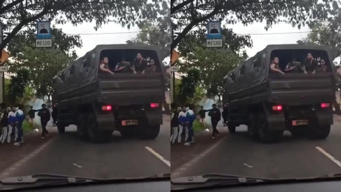 Tangkapan layar video XTC vs Moonraker dibubarkan TNI.
