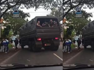 Viral Bentrokan XTC-Moonraker Dibubarkan 2 Truk TNI di Cianjur