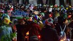 Potret Lautan Pemotor Saat Puncak Arus Mudik di Merak