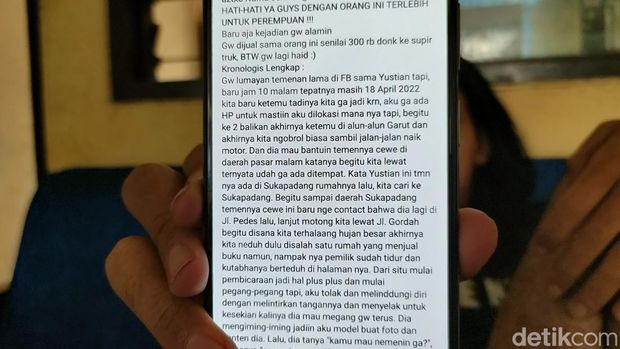 Viral kisah gadis Garut dijual Rp 300 ribu.