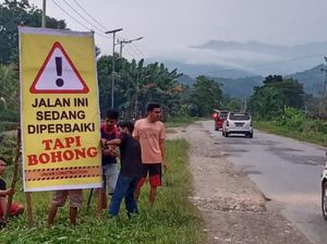 Sindiran Warga Lutim Jalan Sedang Diperbaiki Tapi Bohong Dijawab BBPJN