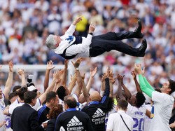 Carlo Ancelotti baru saja meraih titel Laliga. itu menjadikannya pelatih pertama yang menangi trofi liga di 5 Liga Top Eropa (Getty Images)