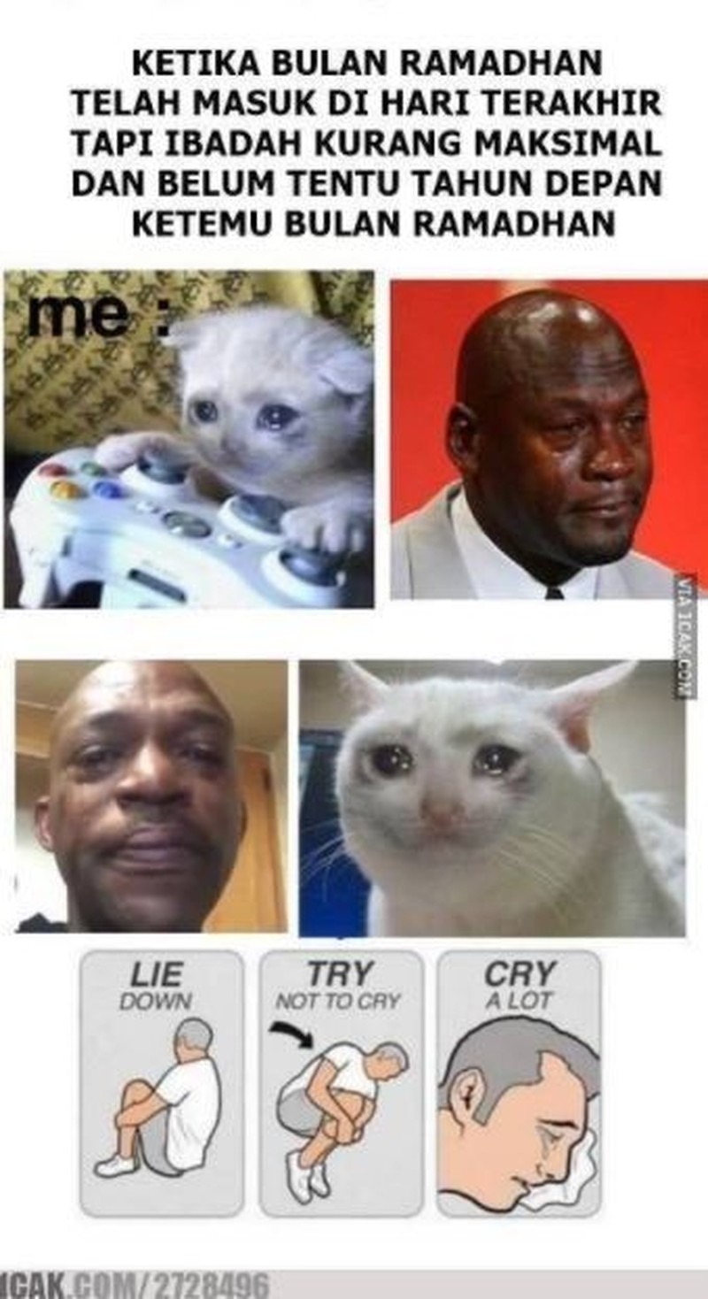 fotoinet meme sedih ramadan berakhir