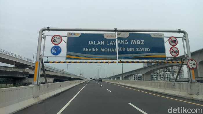 Jalan tol MBZ dibuka pada Minggu (1/5/2022) pagi