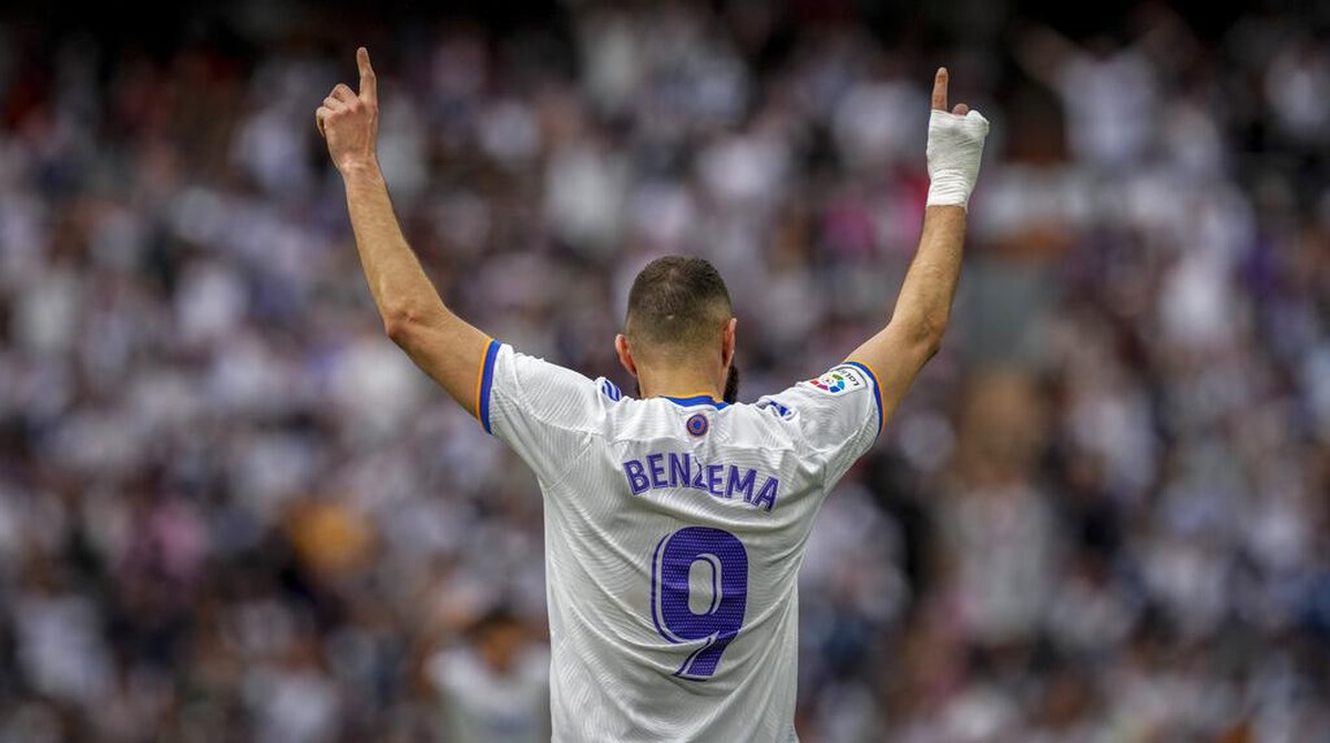 Karim Benzema tajam banget melawan klub Inggris di Liga Champions musim ini. (Foto: AP/Bernat Armangue)